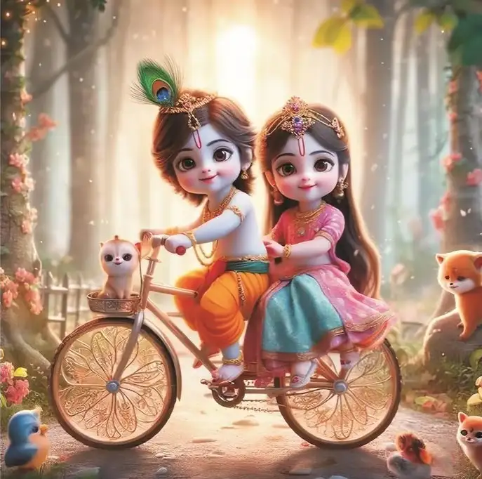 cute-little-radha-krishna-images-1 Radha Krishna Whatsapp Dp