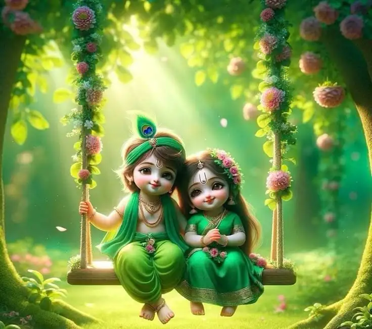 cute-little-radha-krishna-images-2 Radha Krishna Whatsapp Dp