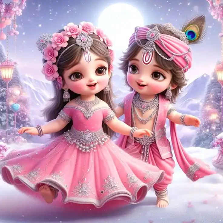 cute-little-radha-krishna-images-4 Radha Krishna Whatsapp Dp