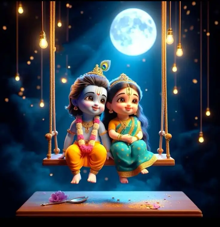cute-little-radha-krishna-images-5 Radha Krishna Whatsapp Dp