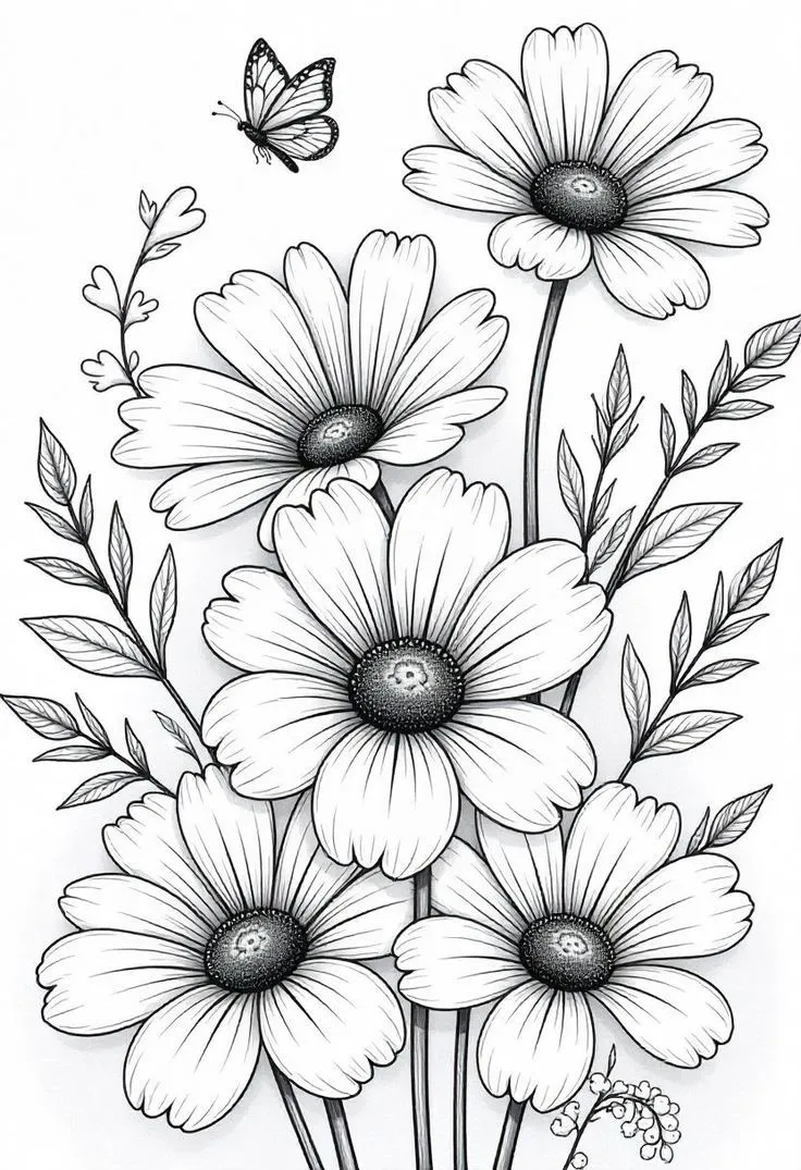 flower-drawing-images-6 Flower Drawing Images